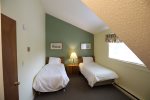 Two Twin Beds in Shared Room in Resort Condo in Waterville Valley